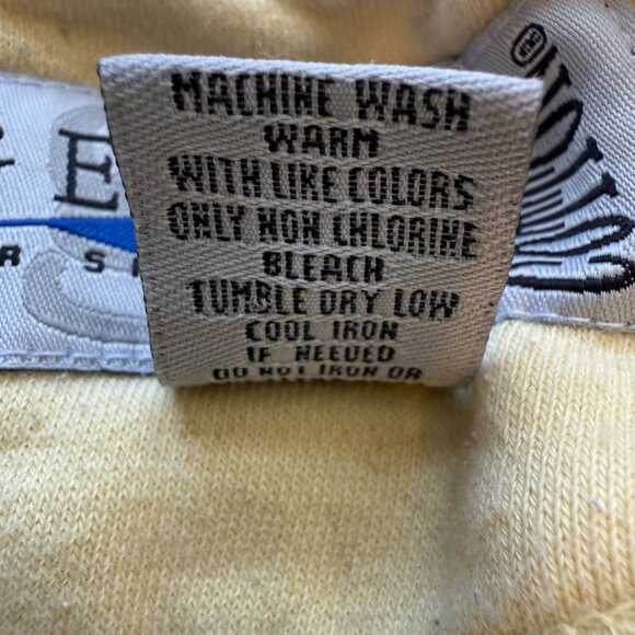 Vintage Gear Georgia Tech Crewneck Sweatshirt Pullover Mens Large Yellow College - Picture 12 of 12